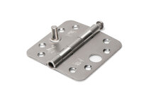 Scharnier met losse RVS pen ronde hoeken pen SKG***® RVS geborsteld  width=