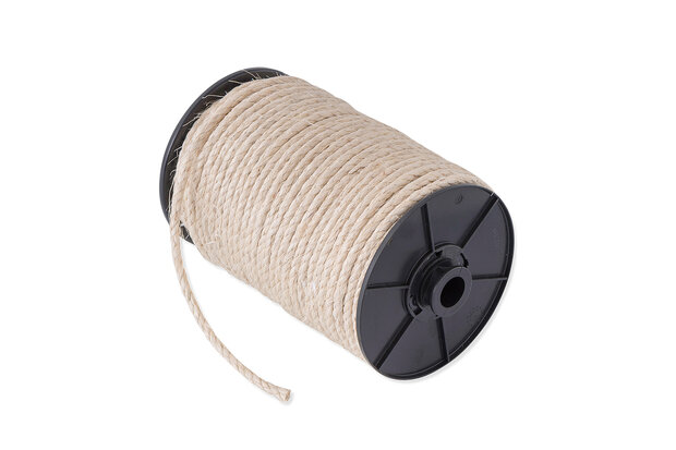 Sisal 4-strengs 10 mm naturel rol 80 meter