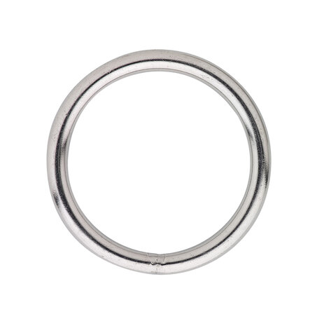 Ronde ring gelast 10x50 mm RVS AISI 316