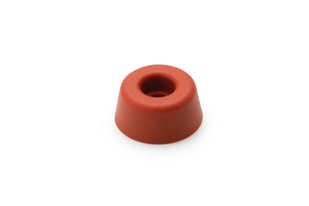 Closetbuffer rubber rood &Oslash;20x10 mm